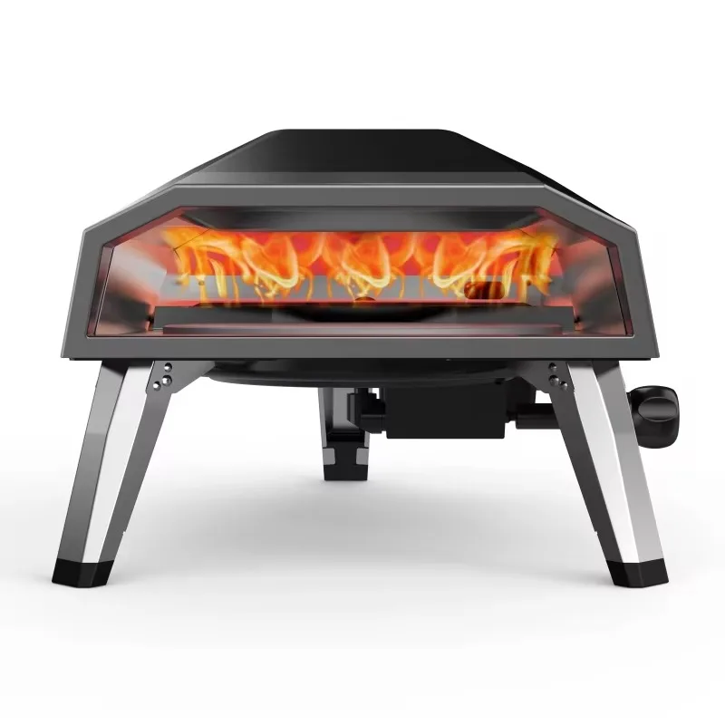 معدات خبز البيتزا المحمولة فرن غاز دوار مع حجر دوار للمخبز شاحنة طعام دوارة للمطبخ المنزلي صانع البيتزا #3