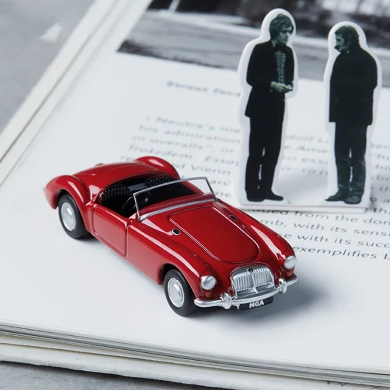 دييكاست سبيكة 1/72 مقياس 1955 MG MGA محاكاة نموذج سيارة كلاسيكي الكبار هدية تذكارية هواية ولعب