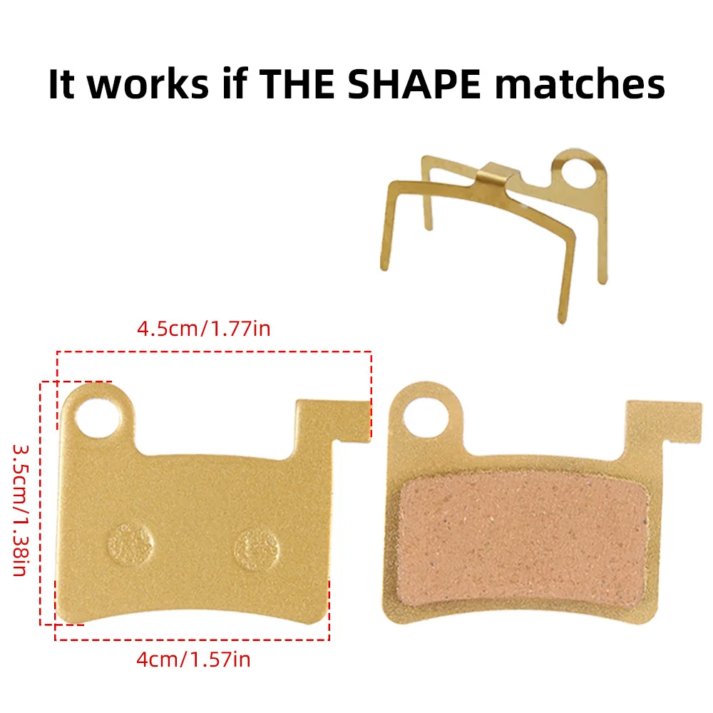2pcs E-Bike Brake Pads - Hydraulic Disc Brake Pads Set - Compatible with e-Elite, Suzuki and Folding Lithium Electric Bikes