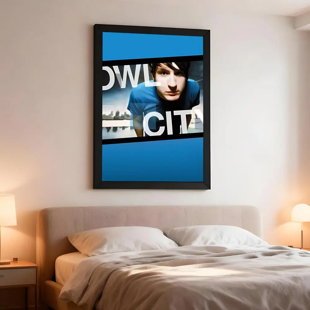 Dreamy Band O-Owl City Poster Artistic Instant Peel-Off Wall Decor Atmosphere Setter for Bedside & Shared Room