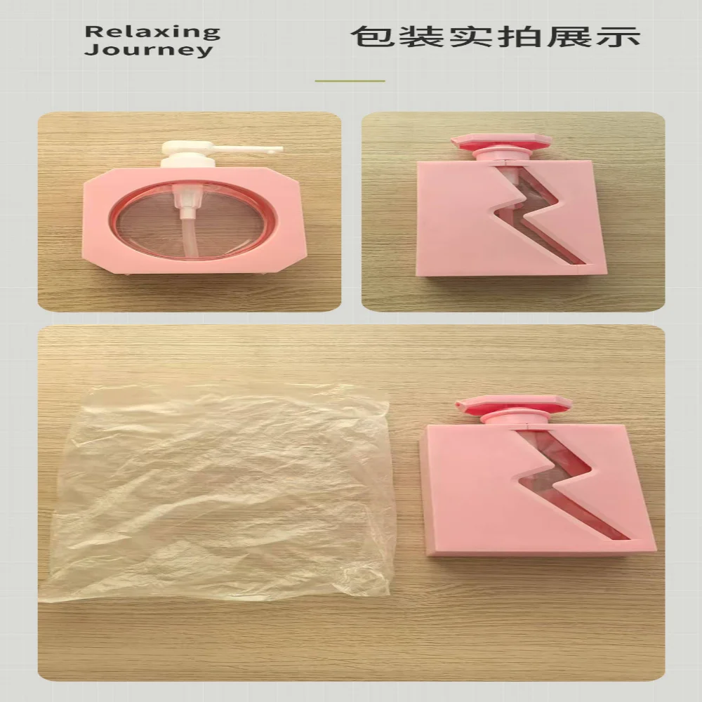 Dispensador de jabón para baño, soporte para loción recargable suave, dispensador de champú, soporte de Gel de ducha elegante para baño, inodoro y cocina