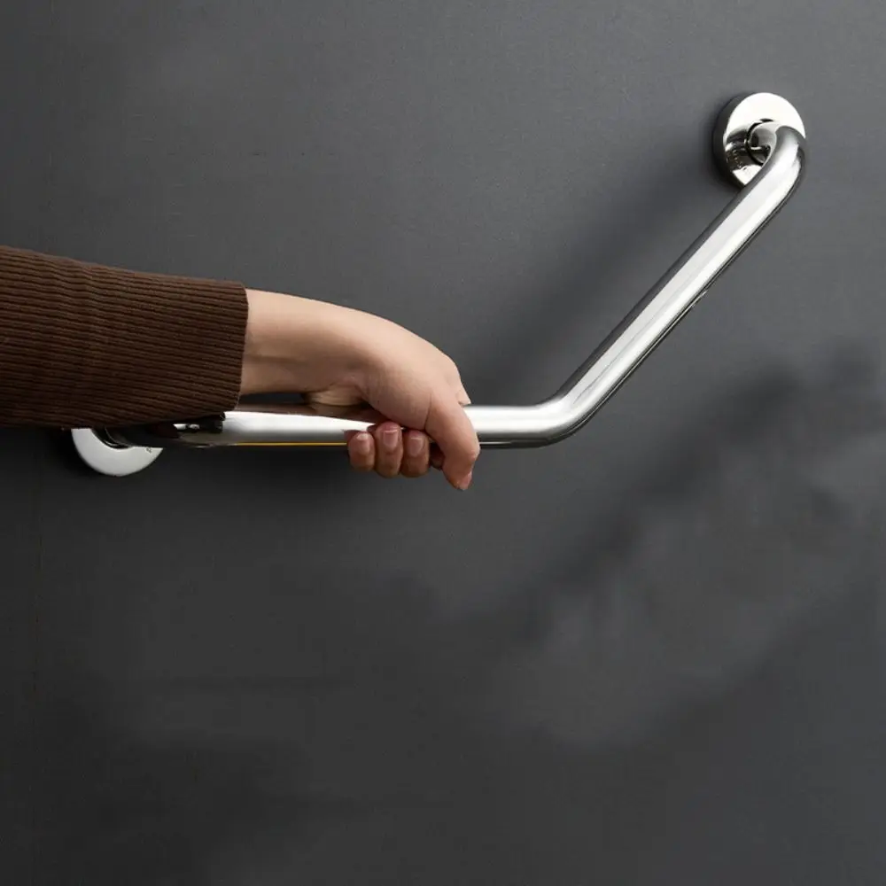 Stainless Steel Bathroom Handrails Thicken Non-Slip Grip Bathroom Balance Bars Advanced Auxiliary Balance Support Grab Rail