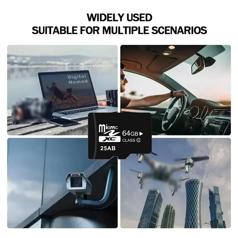 메모리 카드 64GB 32GB 16GB Class10 U3 A1 속도 최대 60 메가바이트/초 4K 풀 HD 미니 스토리지 카드 TF 플래시 카드 자동차 카메라 PC 전화