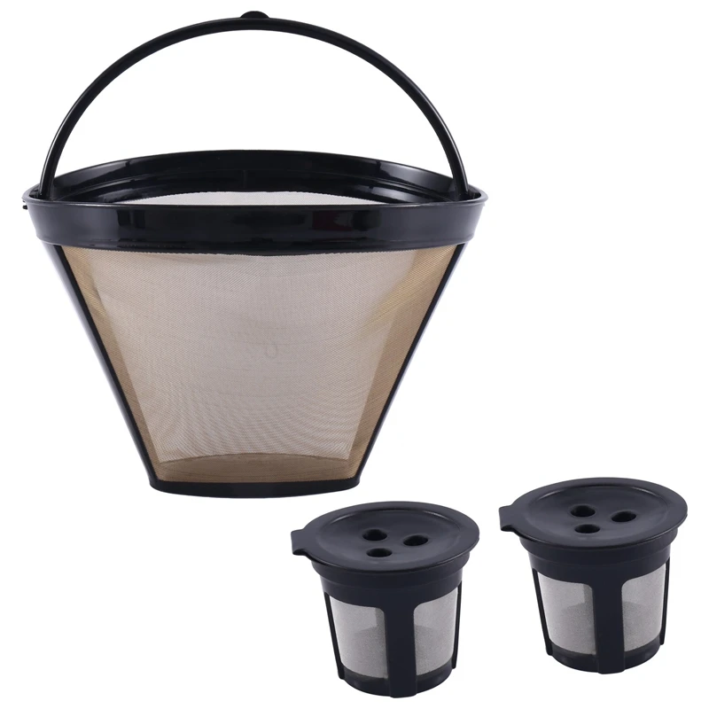 Reusable Coffee Filter CFP300 Brew Coffee Maker 2 Three Hole K Cup Coffee Pods And 1 Coffee Maker Filter