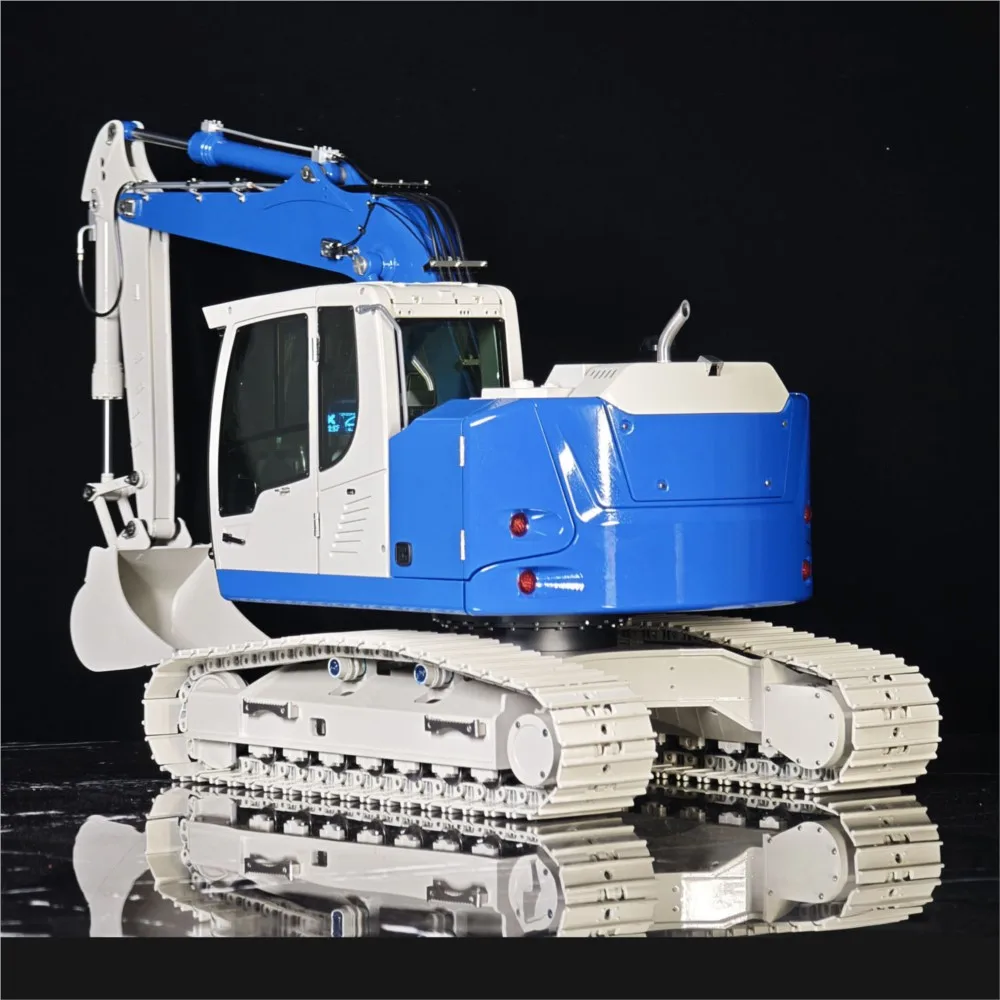 1/14 metal 2 braços rc escavadeira hidráulica rastreada JDM-208 r920 escavadeira de controle de rádio engenharia veículo bateria modelo de construção