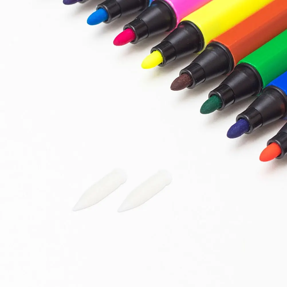 

20Pcs Replacement Nibs for Acrylic Paint Markers Soft Brush Tips Fine Line Drawing Easy to Replace Artist Marker Pen Tips