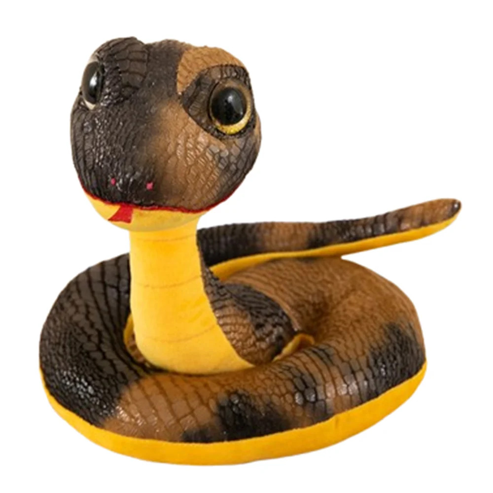 

Happy New Year Snake Year Plush Toy Good Luck Blessing Wealth Snake Year Mascot Toy Soft Animal Big Eyes Snake Plush Toy