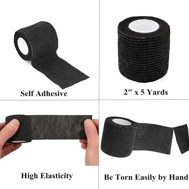 3/5/10pcs Sztrájktörő tetováló Kézitáska kötést fedezze Sálak tapes nonwoven Vízhatlan esőköpény Személyesen adhesiva ujja védelem tetováló accessor