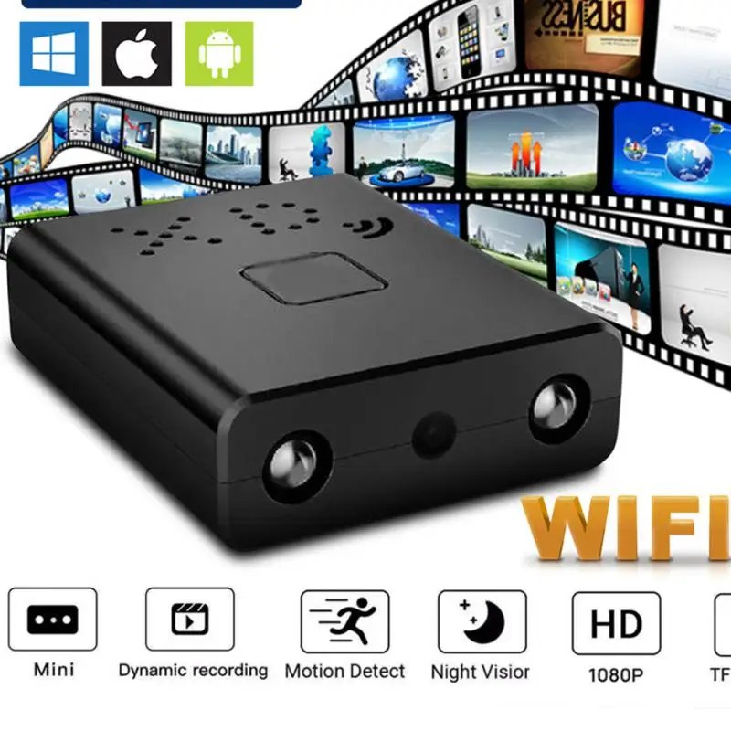 

Мини-камера Wifi видеорегистратор Full HD 1080P видеорегистратор IWFCAM детектор движения ночное видение безопасность умный дом IRWeb Cam