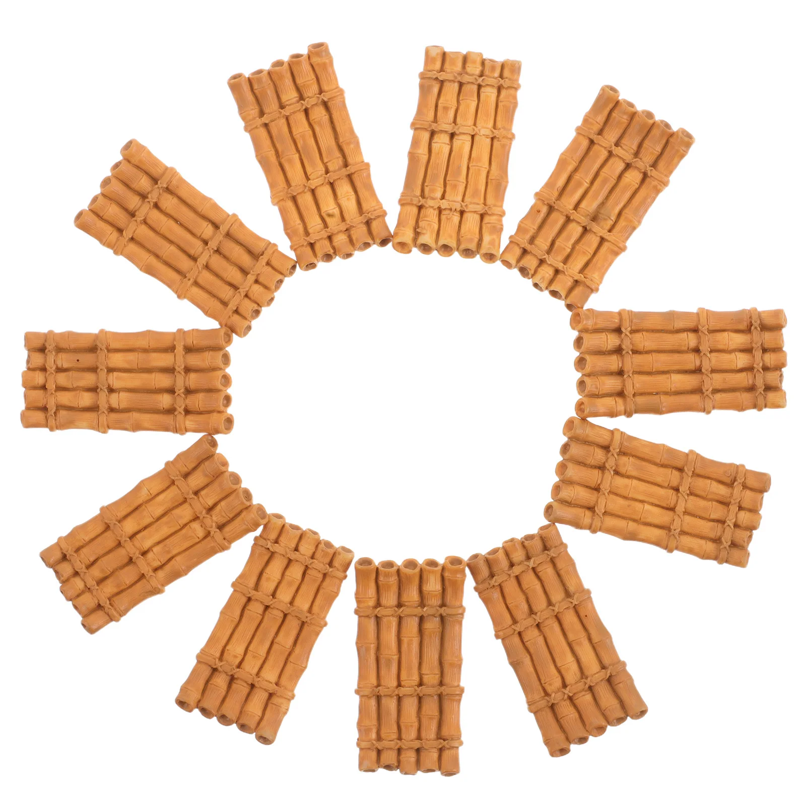 

15 Pcs Mini Bamboo Micro Landscape Model Ornament Chinese Style Resin Sculpture Bonsai Decor Dollhouse Accessories Boat