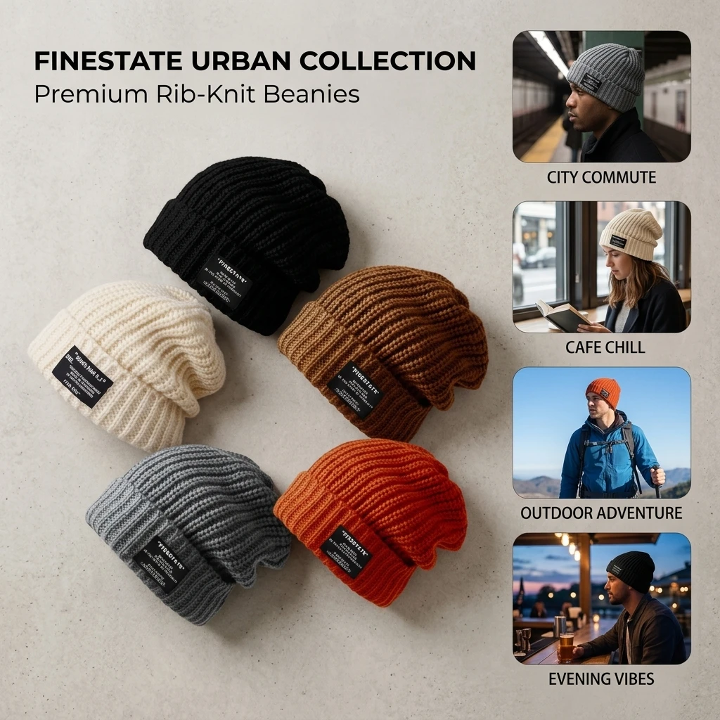 Winter Knitted Woolen Beanie Warm Unisex Cap Skin-friendly Soft Big Head Hat Women's Clothing Accessory