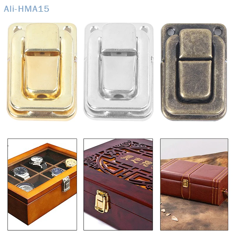 Small Wine Wooden Chest Case Gift Box Toggle Latch Suitcase Lock Hasp Hardware For Chest, Boxes, Trinket Boxes And Much More