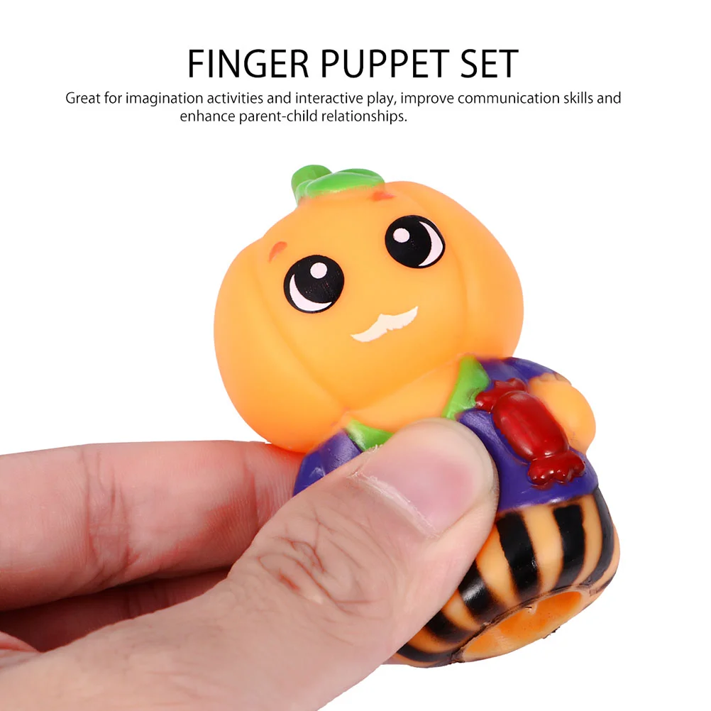 10 Pcs Halloween Finger Puppets for Kids Toy Hand Childrens Toys Cartoon