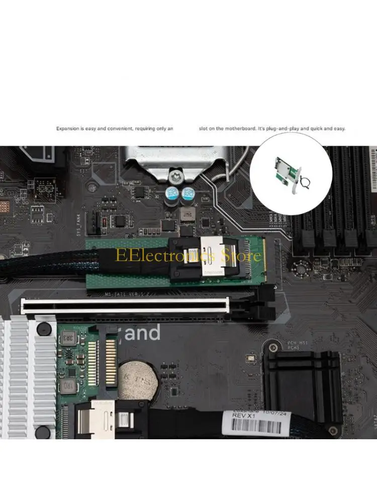 

B03C M.2 10Gbe Ethernet Adapter To Single Port 10G SFP+ Fiber Networking Card 82599 Chip Networking Card for Desktop