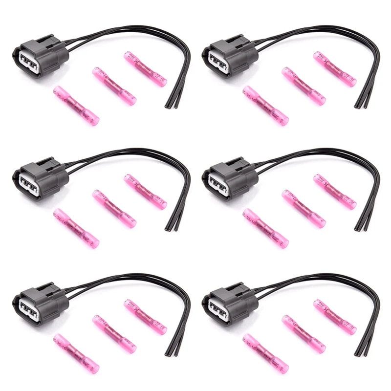 6Pcs Ignition Coil Wire Harness Plug For Nissan Armada Frontier Altima 224488H311,224488H315,1415090,224488H315,645-787 Parts