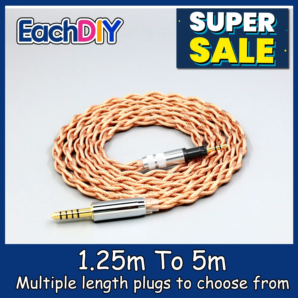 

Graphene 7N OCC Shielding Coaxial Mixed Earphone Cable For Sennheiser Momentum 1.0 2.0 Headphone 4 core 1.8mm LN007798