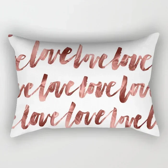Pillowcase Pink Geometric Pattern Dream Fashion Cushion Home Decor