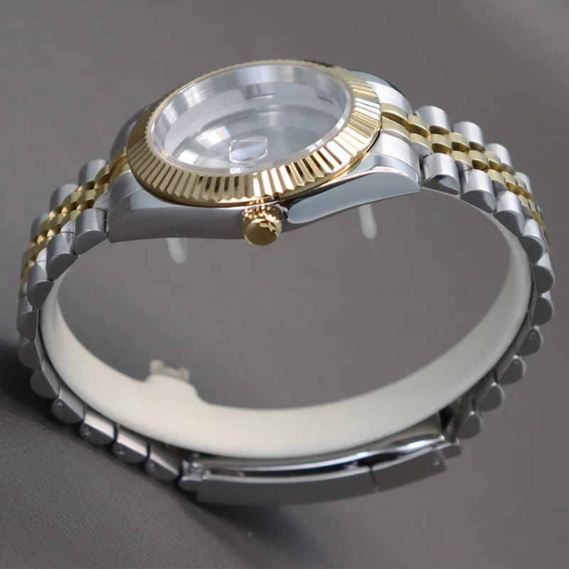 36mm/40mm Watch Case For Seiko NH35 NH36 NH38/34 Miyota 8215 Movement 28.5mm Dial Sapphire 100M Waterproof Presidential Bracelet