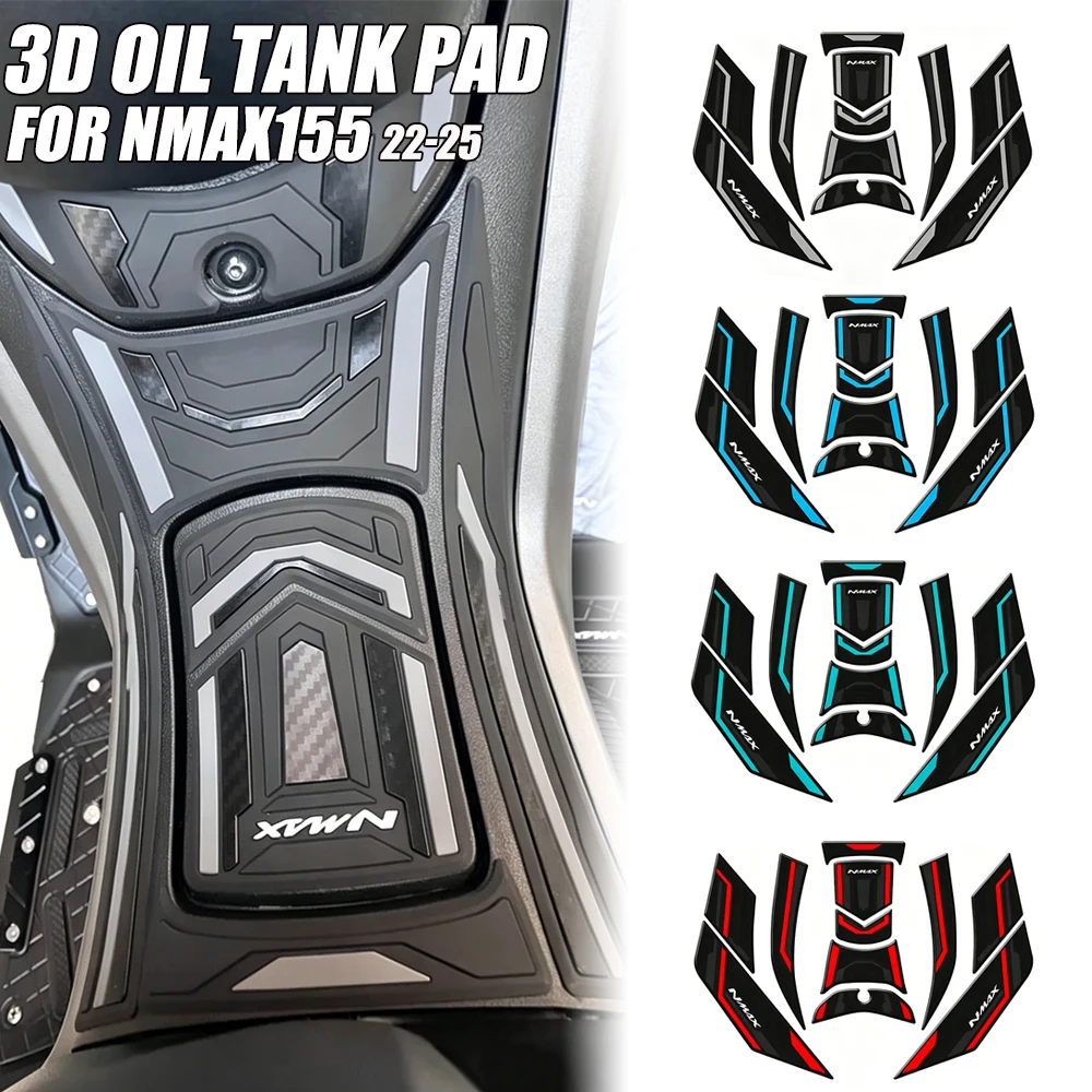 Motorcycle Waterproof Anti-skid stickers Rubber Sticker Fuel Tank Pad FOR NMAX155 NMAX 155 nmax155 nmax 155 2022-2025