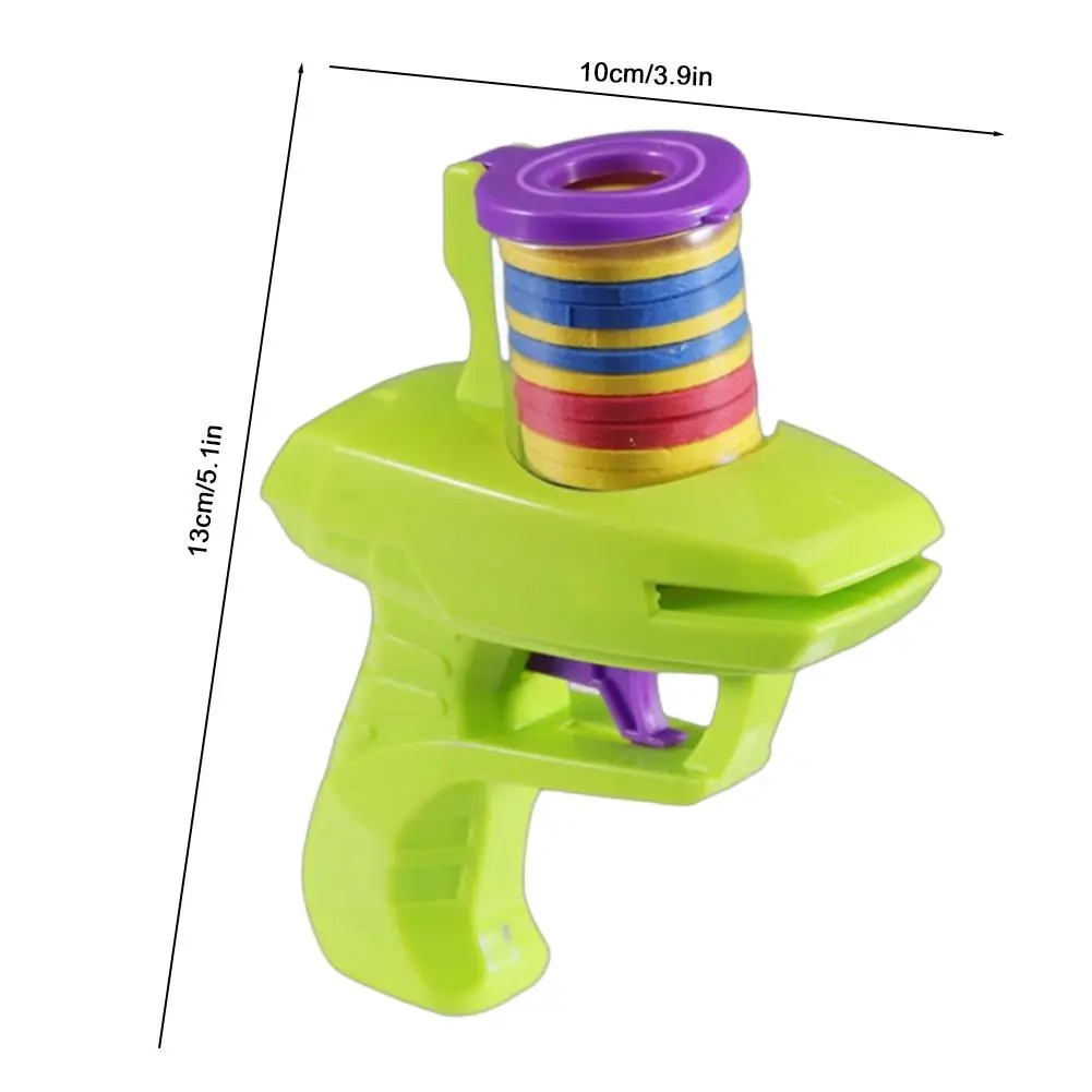 1pc enfants jeu de plein air disque pistolet jouet disque volant tir lanceur pistolet Double Parent-enfant interactif enfants jouet pour garçons cadeaux