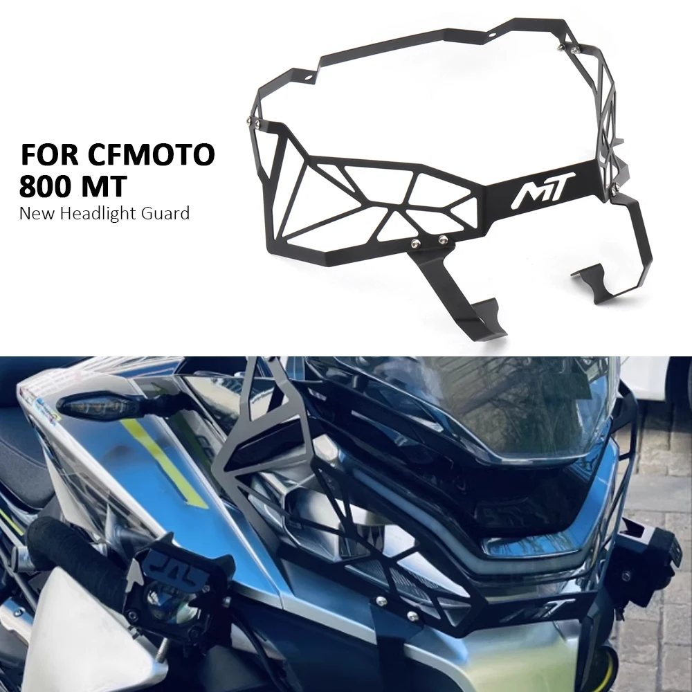 

New For CFMOTO 800MT 800mt 800 MT 800 mt Motorcycle Black Headlight Head Light Guard Protector Cover Protection Grill