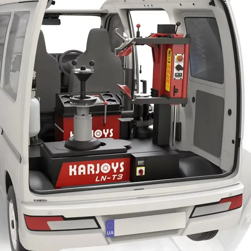 Hot Sale Outdoor Mobile Tire Changer 48V Mobile Tire Service Unit - On-Board Tire Changer Integrated Road Tyre Service