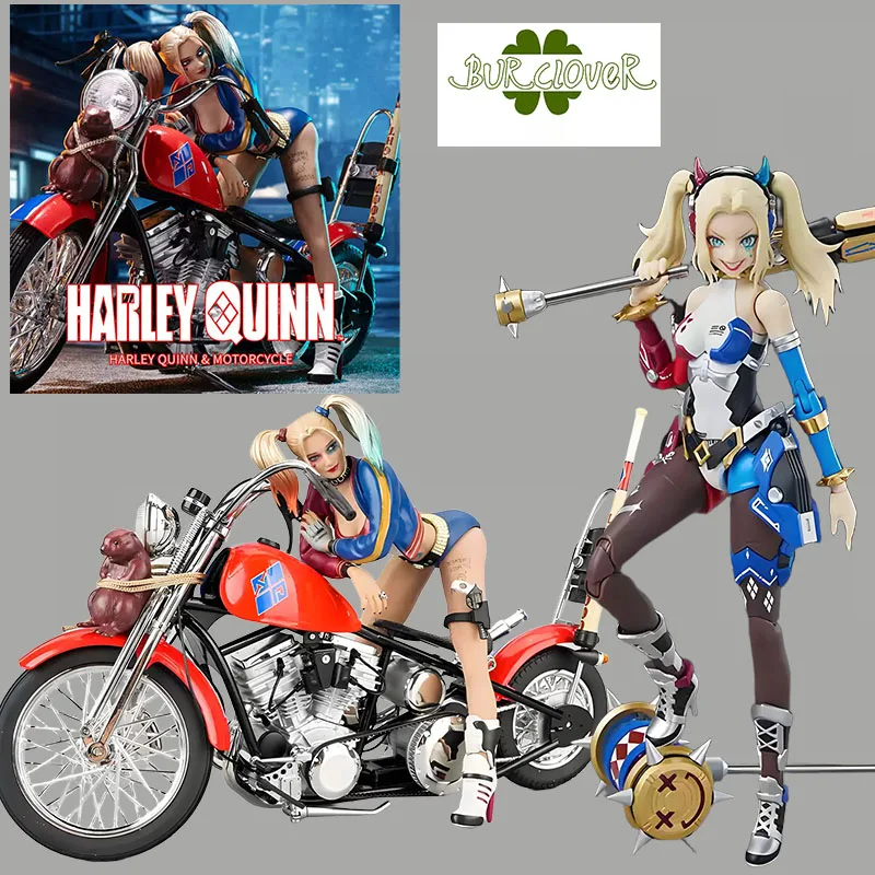 Original PRINCIPAL GU  DC elegant Harley Quinn alloy car Anime Action Figure Assembly Model Toys Collectible Model