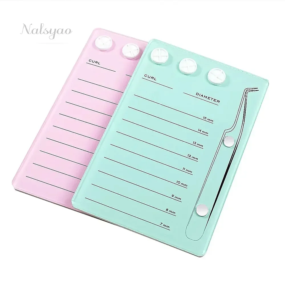 Extension Scale Holder False Eyelashes Pad Lash Magnetic Makeup Tool Acrylic Lash Board with Glue Pallet Cup