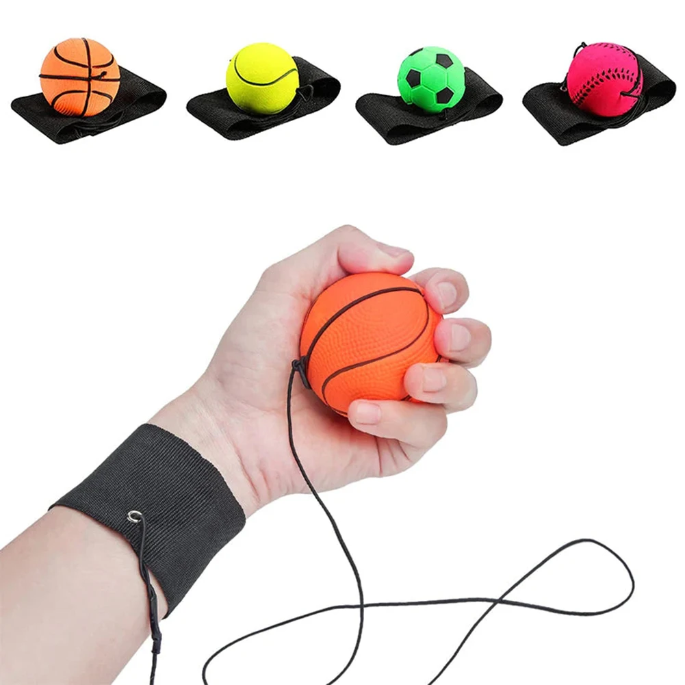 

Rubber Swings Ball With Elastic Band Stretchable Cord Small Ball Toy For Home Travel Outdoor