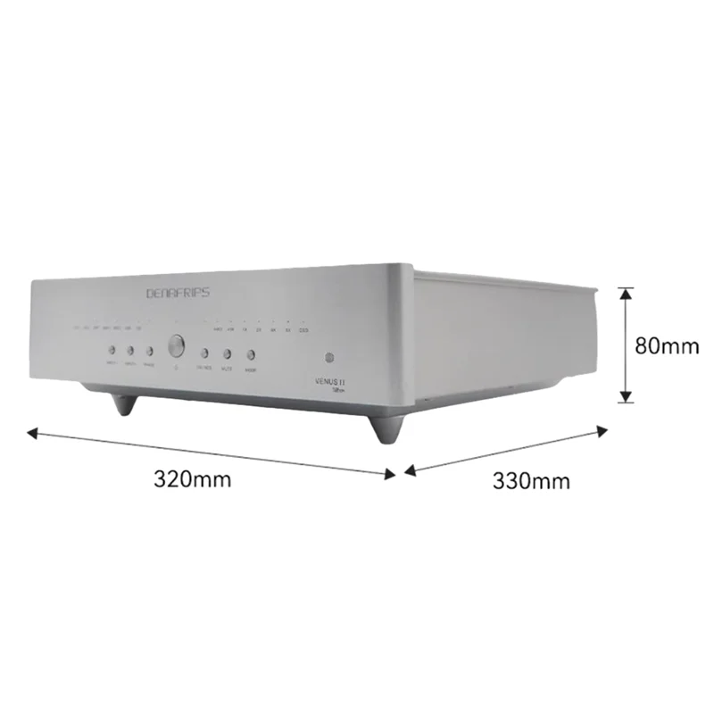 Denafraps VENUS12th-1 Digital Audio HiFi Decoder True Balance R2R+DSD+FPGA+TCXO Dual AES/EBU Input , USB I2S Coax RCA XLR