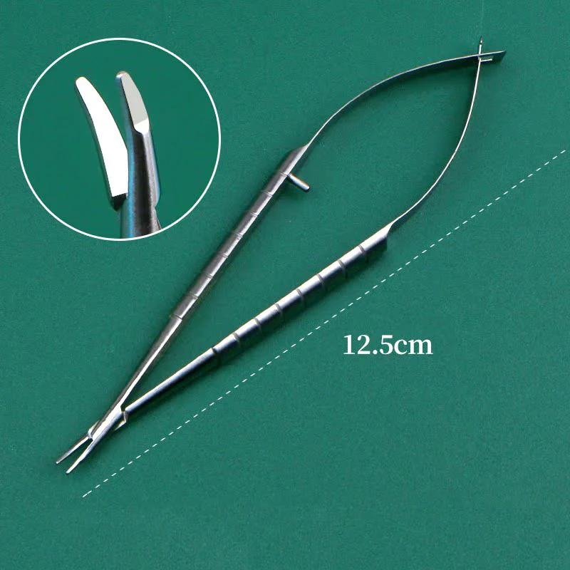 Ophthalmic microscope needle forceps, cosmetic plastic surgery, titanium alloy needle forceps