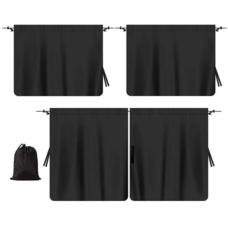 Car Curtains 3 PCS Car Window Shades Car Privacy Window Sunshade For Rear Window And Partition Auto Accessory For Sleeping