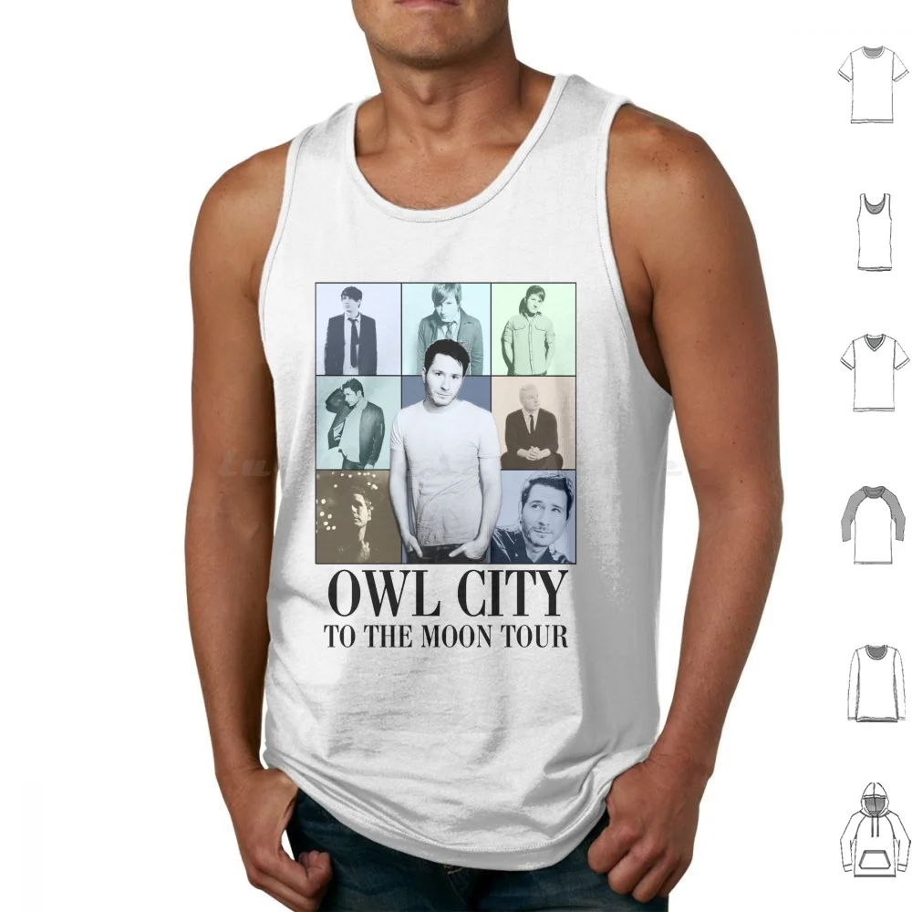 Owl City Tour Poster Tank Tops Vest Sleeveless Owl City Owl City Adam Young To The Moon Tour Tour Tour Owl City Coco Moon
