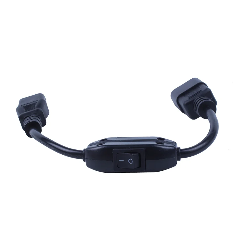 5 специальных кабелей питания для ИБП PDU, IEC 320 C14–C13 с переключателем включения/выключения, 30 см, черный