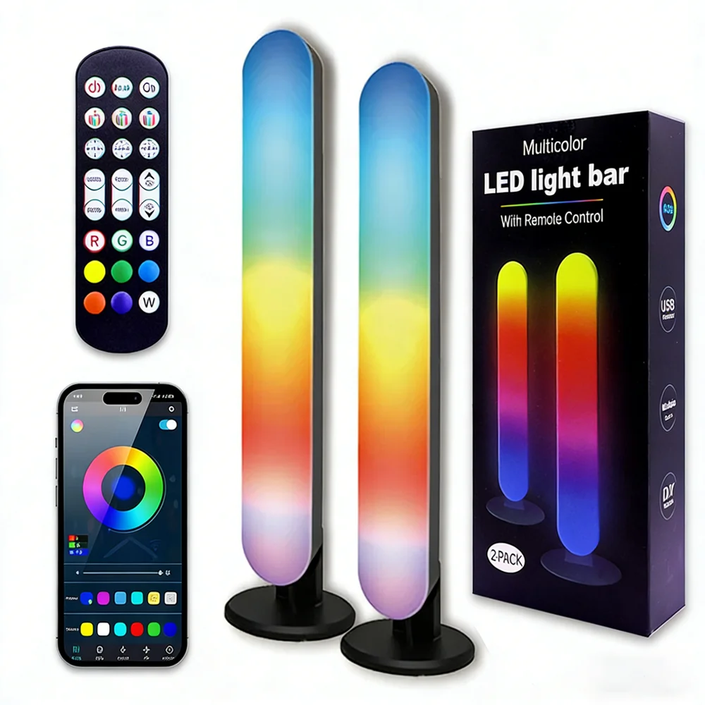 USB Bluetooth Remote Control 5V RGB LED Desktop Ambient Light Individually Addressable WS2812B Bluetooth App Music Led Strip USB