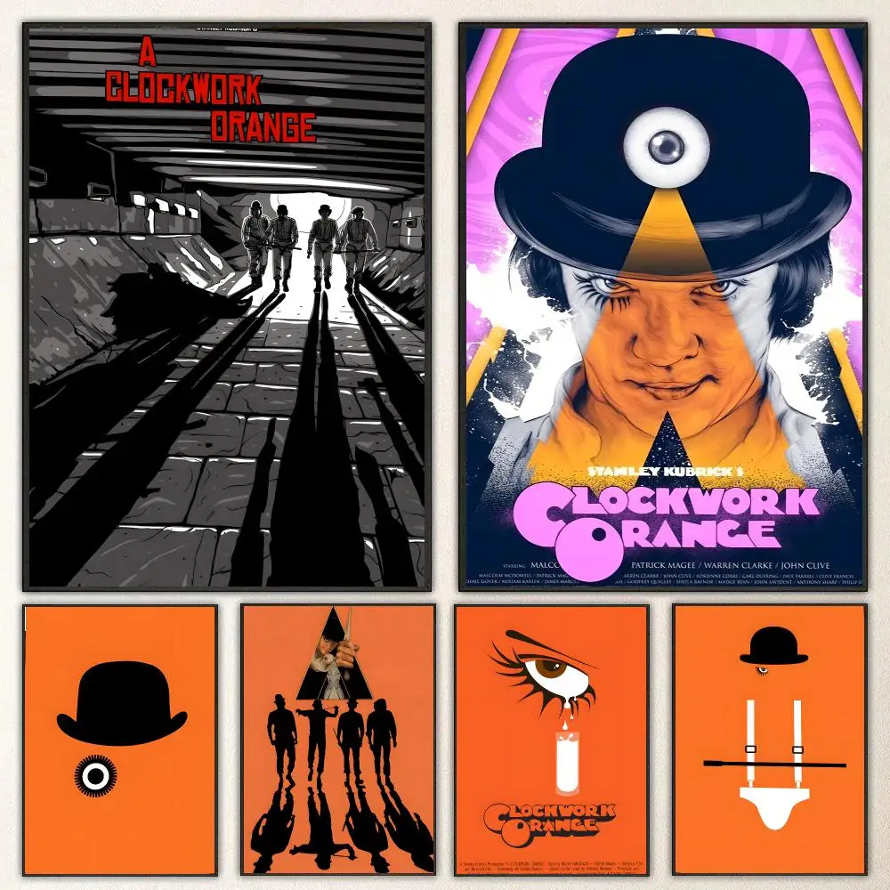 Movie A Clockwork Orange Poster High-definition  poster stickers, suitable for bedroom, living room, home decoration