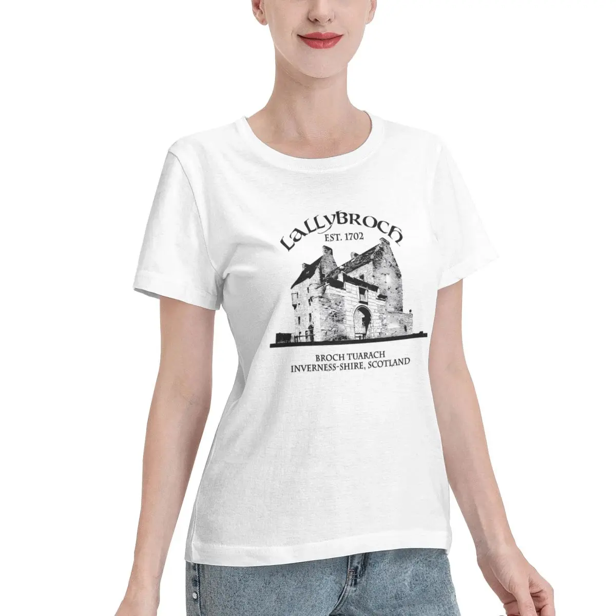 Budget Friendly Lallybroch Outlander Women's T-shirt Trending Fashion Crew Neck T-Shirt