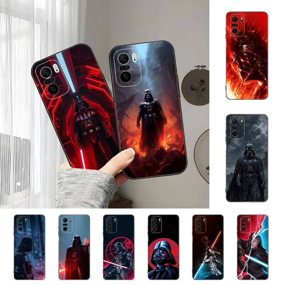 D-disney S-star W-wars Jedi Phone Case For Xiaomi 11 Redmi Note 11 5G 8T 9A 9 10T Note8Pro Note9 12SUltra Black Case