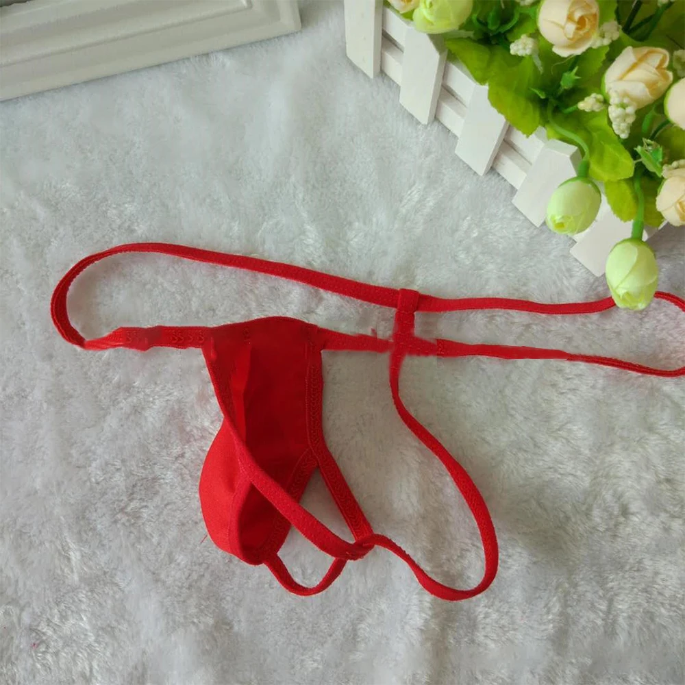 Mens Thong Bikini Briefs Sexy G-String Stretchy T-Back Panties Elastic Underwear Buttocks Hollow Thongs Micro Gay Erotic Lingeri