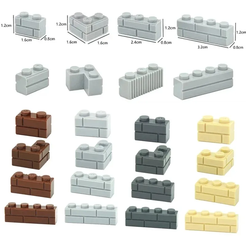 G-MOC Buildings Blocks Thick Wall Figures Bricks 98283 15533 1x2 1x3 1x4 2x2 L Dots Particle DIY Educational Bricks Kids Toys