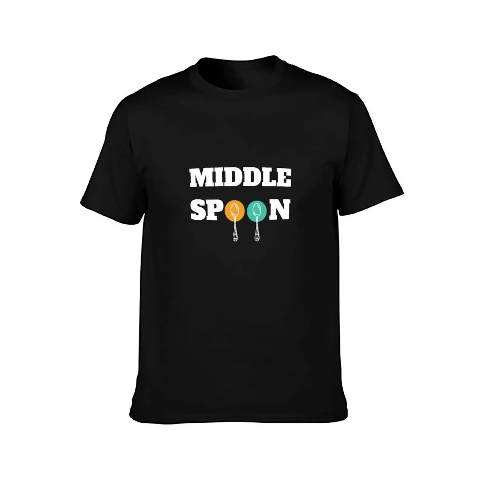 Middle spoon throuple polyamory black T-Shirt Classic Basic Casual T-Shirt