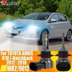 2x HIR2 Led Headlight Canbus No Error 9012 Car Bulb High Power 6000K White Light Diode Lamp 12v 55w For Toyota Auris 2012 ~ 2018