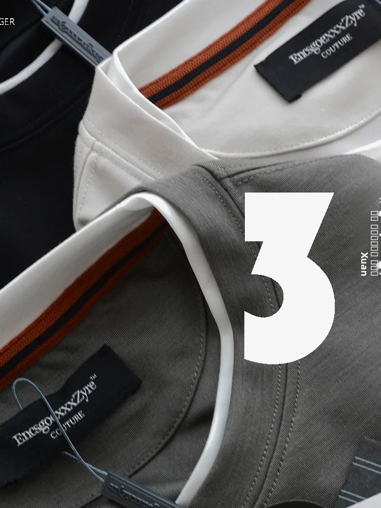 

High-End Men's Long Sve Modal Sweatirt T-irt Casual Luxury Base Layer Autumn Wear Comfortable Breathable Anti-Wrinkle