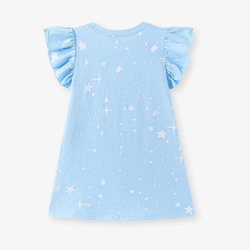 Little maven Dress for Baby Girl 2026 Summer New Kids Clothes Cartoon Unicorns Children's Clothing Princess Casual Dresses
