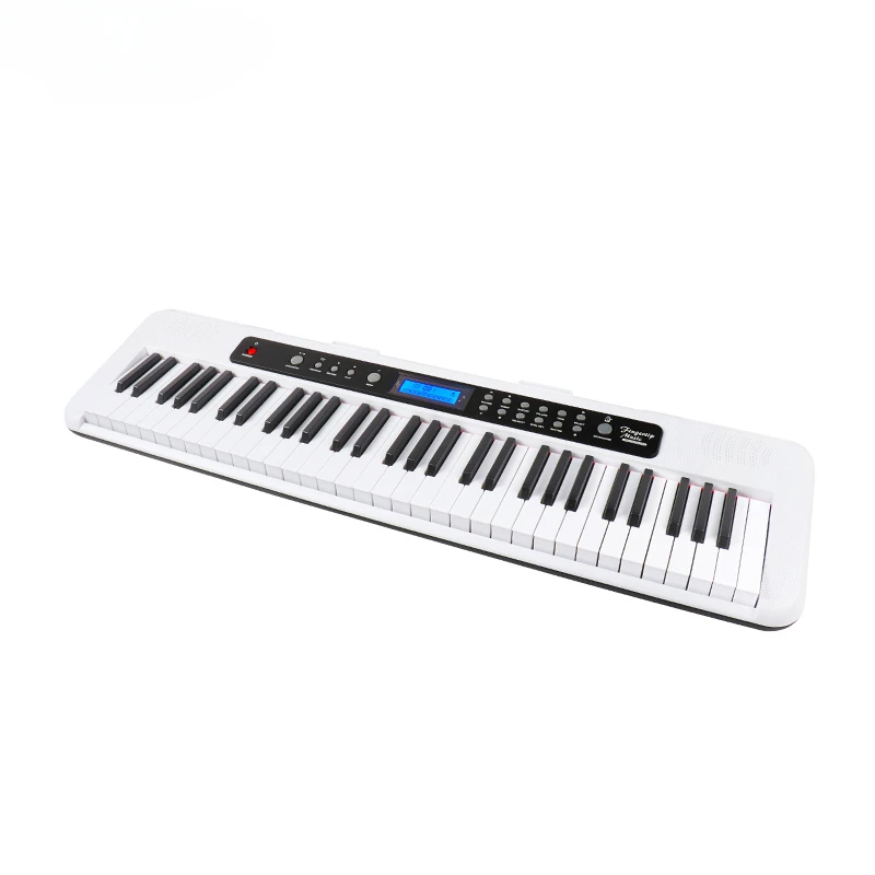 New Design 61 Touch Response Keys Keyboard Instruments White Electronic Organ Musical Instrument