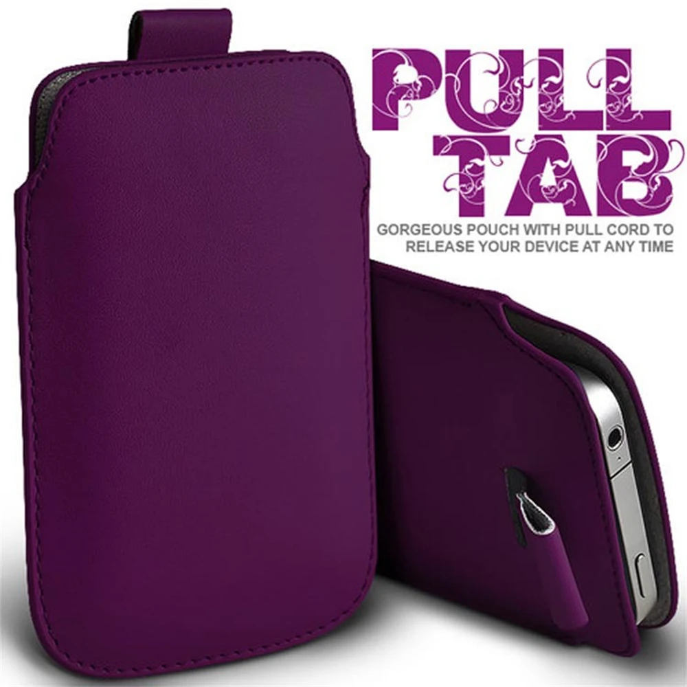 Universal Pull Tab Phone Case Pouch For Samsung Galaxy S24 S23 S22 S21 Plus Note 8 9 10 A15 A25 A32 A42 A51 A52 A55 A71 Cover