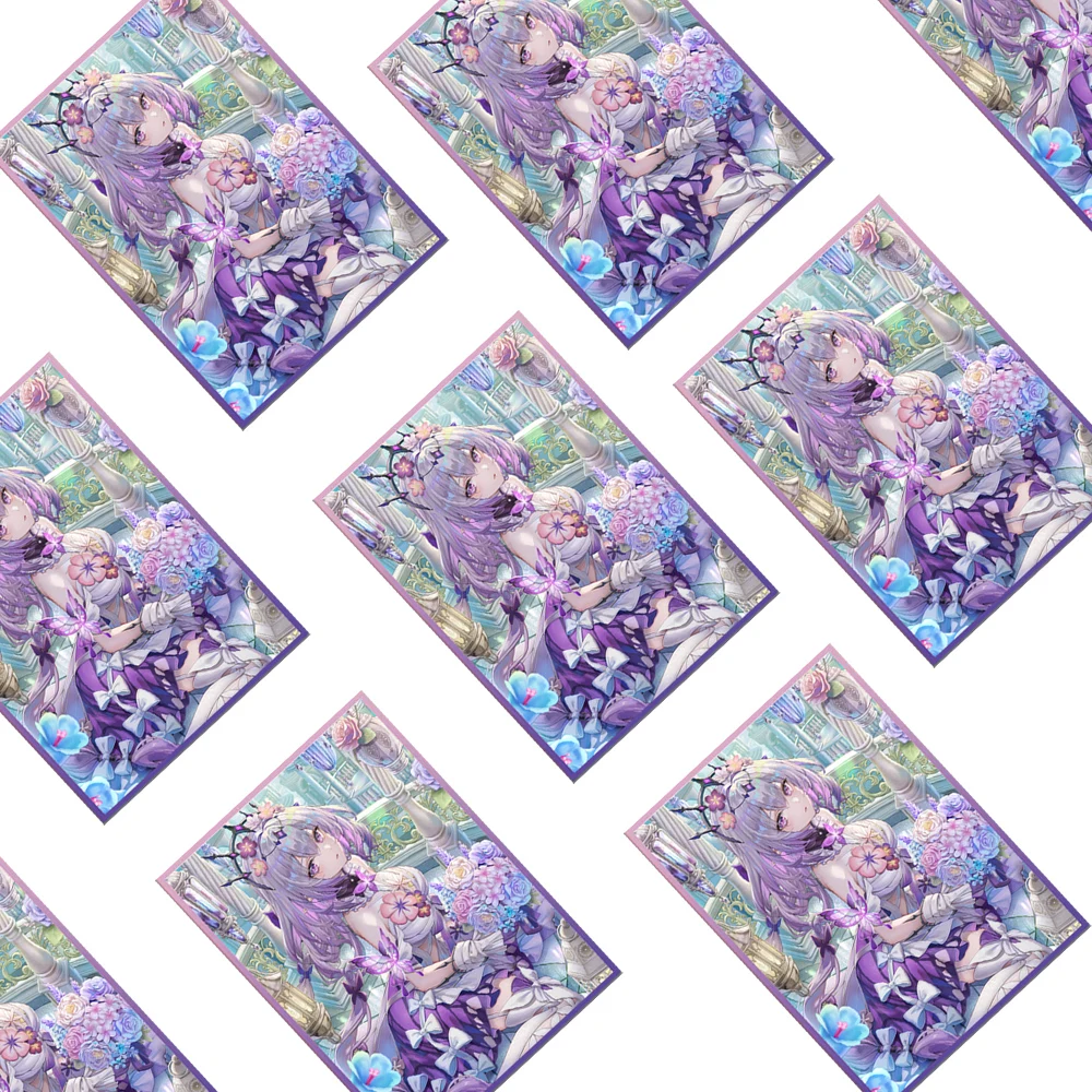 60 PCS Standard Size Art Anime Card Sleeves for MGT, 67×92mm Top Loading Board Game Card Protector for TCG/PTCG/PKM