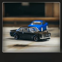 Tarmac Works 1:64 Tw Nissan Skyline 2000 GTR KPGC10 Black Alloy Model