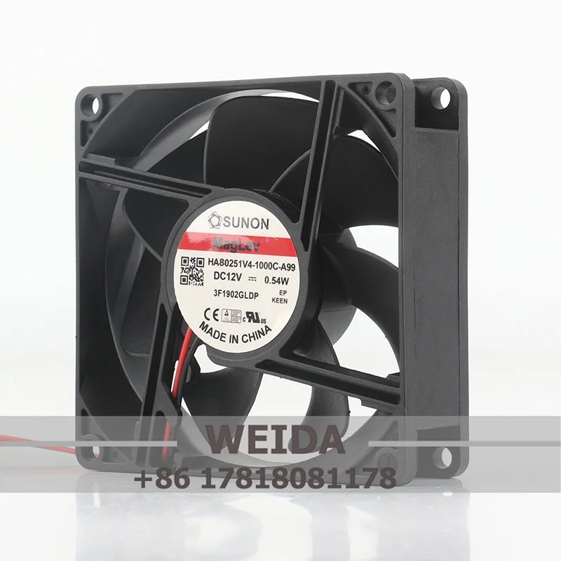 

Cooling Fan Jianzhun SUNON HA80251V4-1000C-A99 5V 24V 48V DC12V 0.54W Magnetic Levitation Silent