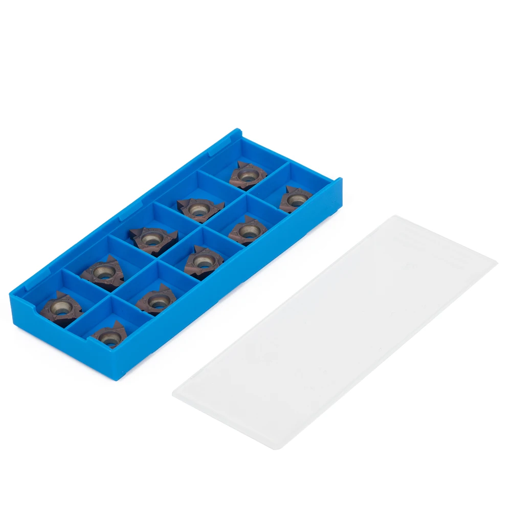 

Набор твердосплавных вставок, инструменты для резьбы, 10 шт., 16IR AG60, твердосплавные вставки с ЧПУ, токарный станок для резки металлообработки, практичный